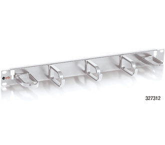 Equip 32731207201 19-Rack-Kabelmanagement-Panel, hellgrau (RAL 7035), Metall