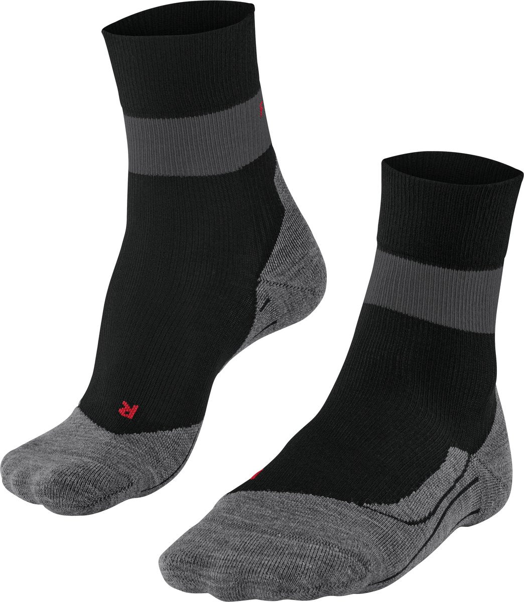 Falke ru stabilizing met compressie lyocell functioneel materiaal hardloopsokken heren zwart - maat 44-45