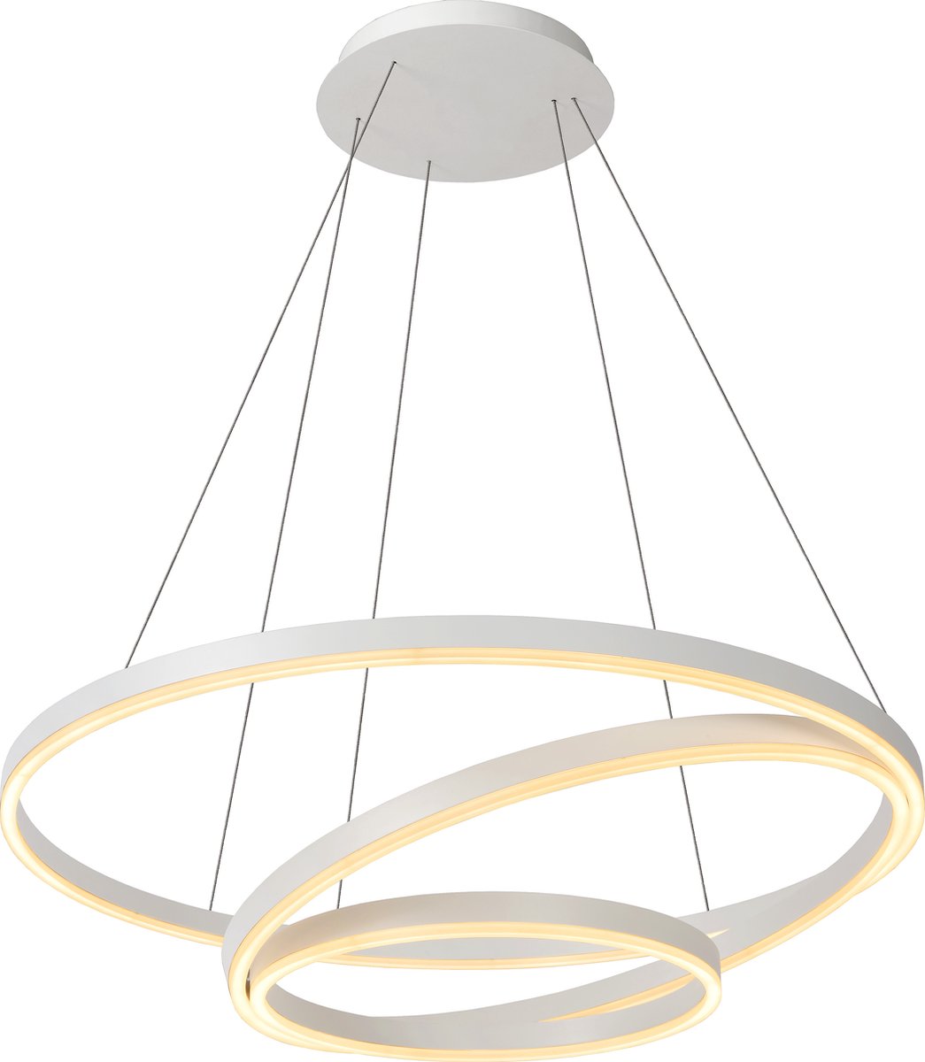 Lucide triniti - Hängelampe - ø 80 cm - LED dimmbar - 3000k - weiß