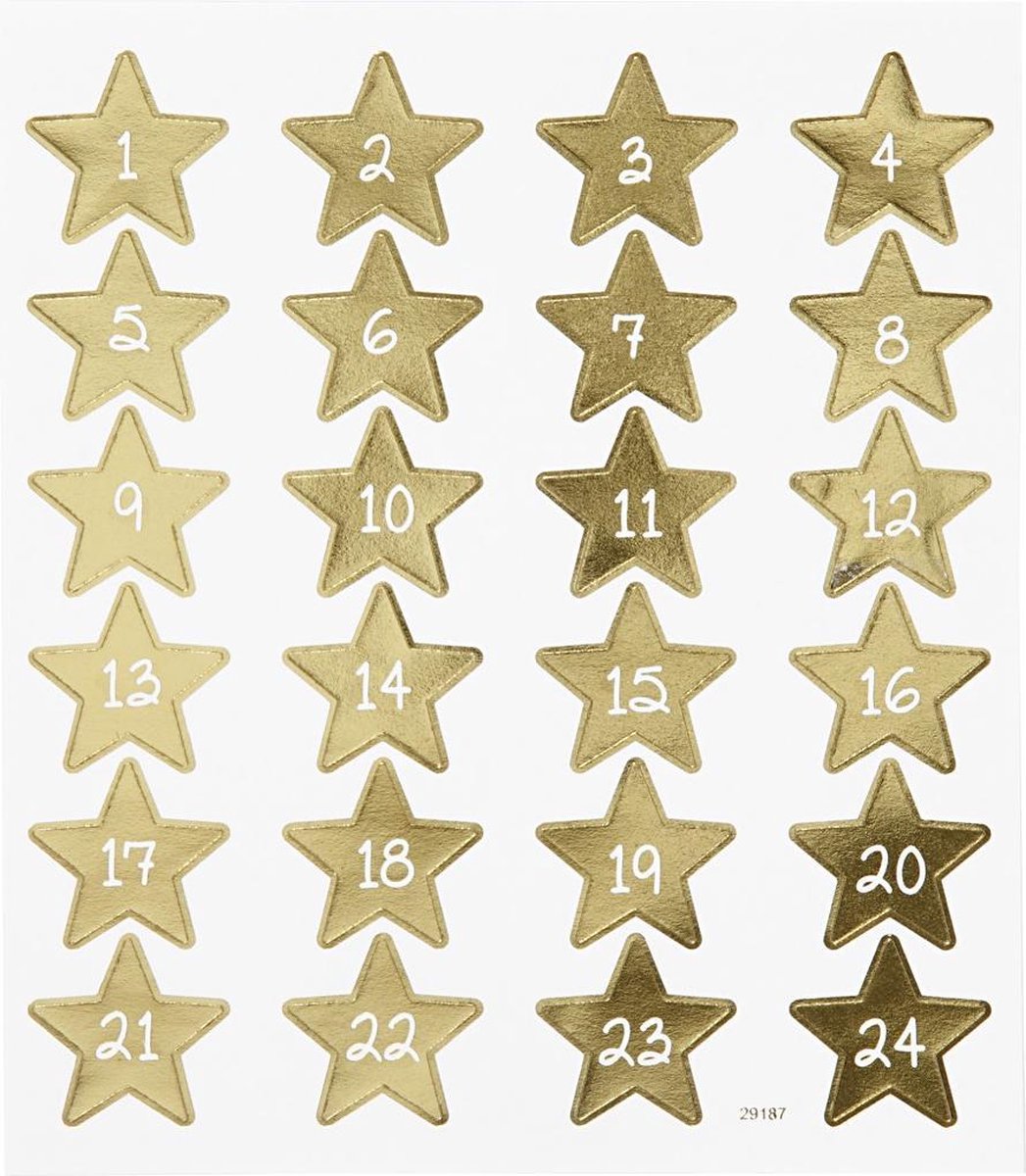 Kreativunternehmen Aufkleber -Zahlen, 1 Blatt