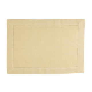 Leinen mehr Tischset Indi Pampas Gelb 35 x 50 cm 4er-Set