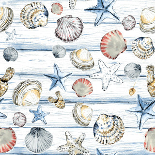 Duni Servietten Strandmuscheln 33x33 cm | 12 Stück