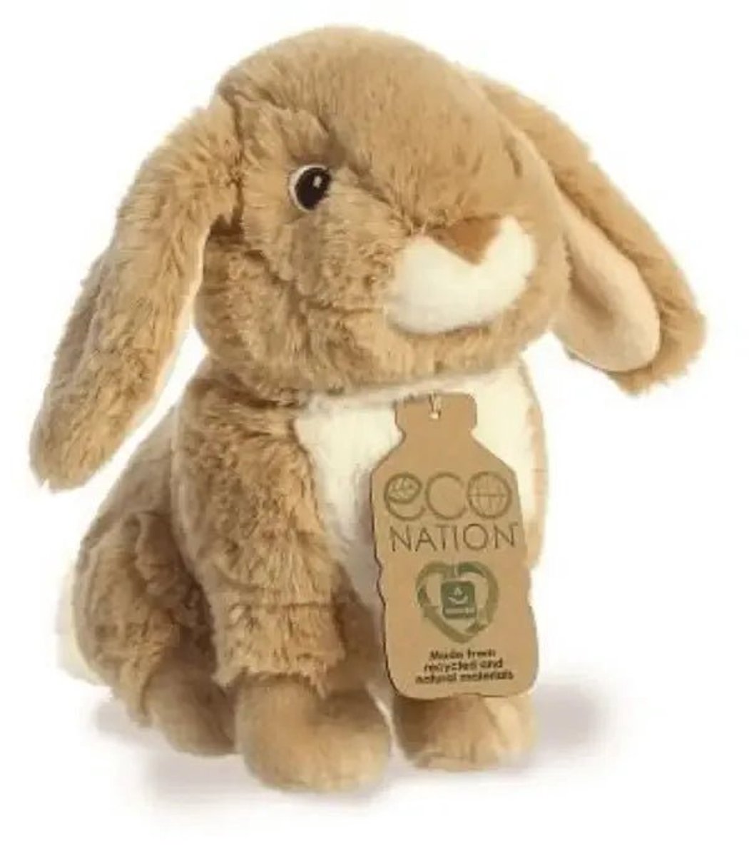 Eco Nation Plüsch-Kuscheltier - Langohrkaninchen - 23 cm