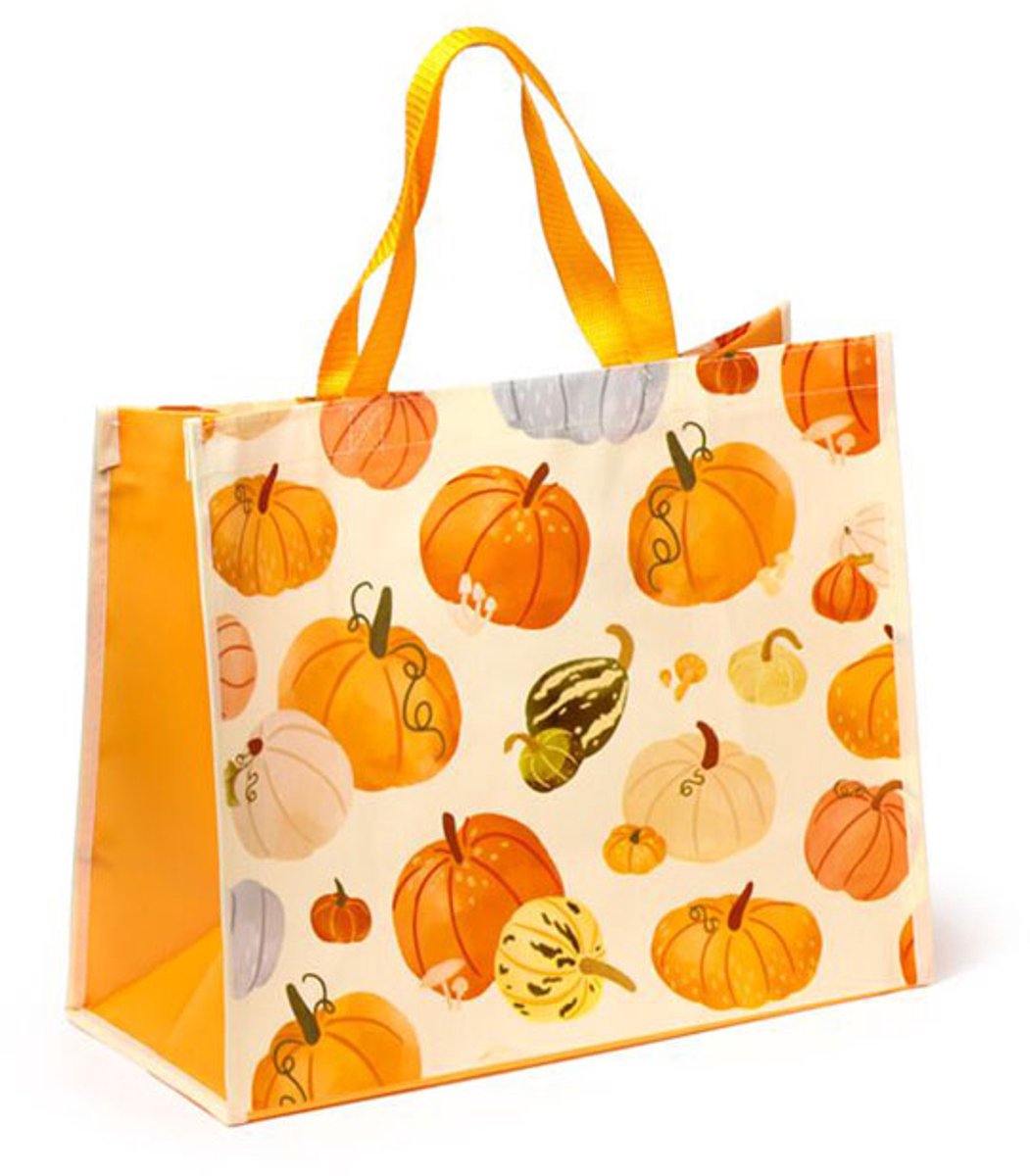 Puckator Shopper Einkaufstasche – Kürbisse für die Herbsternte – nachhaltig – 40 x 17 x 33 cm