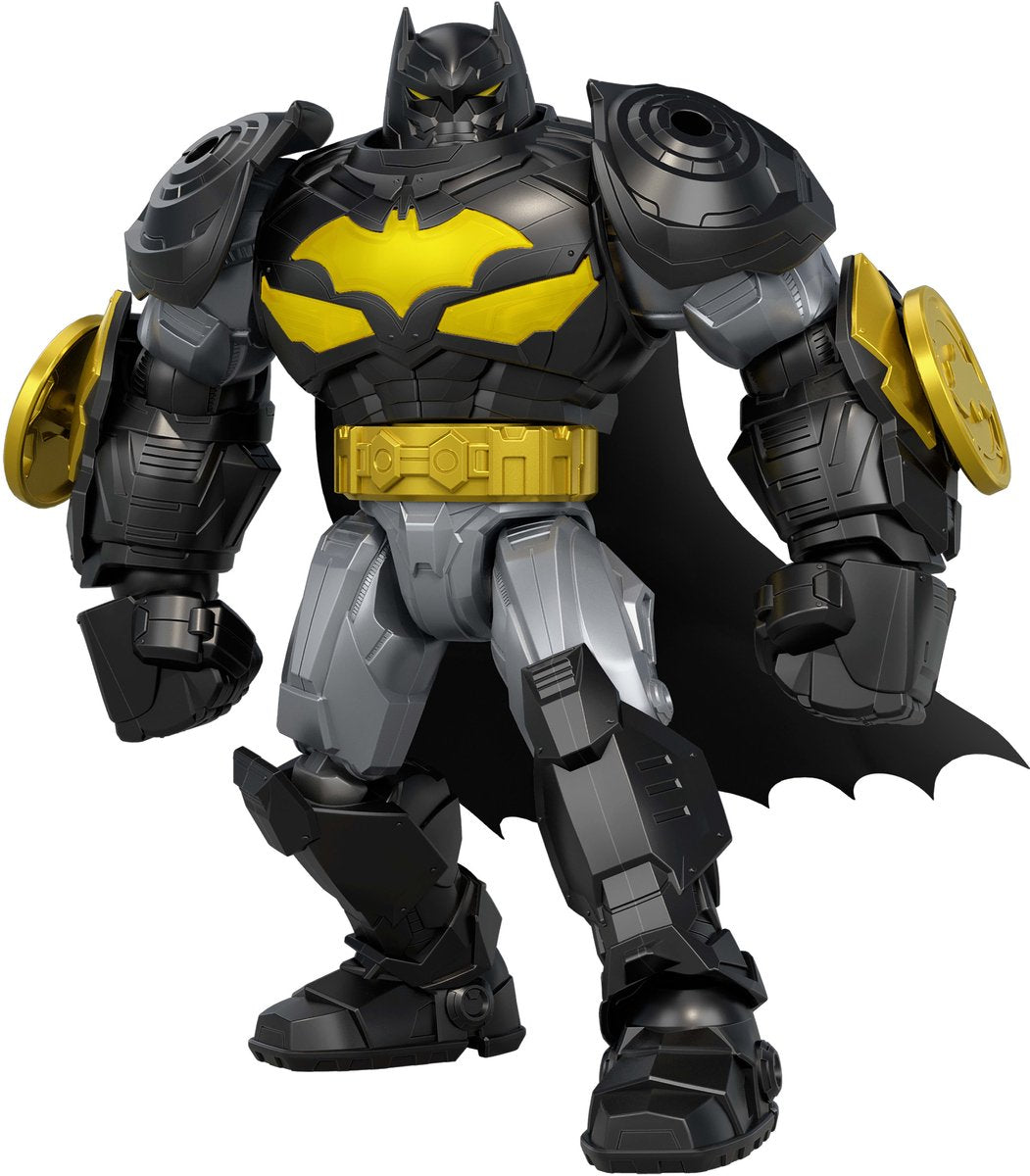 Mattel DC Premier Actionfigur mit Sound-Licht-Mecha-Anzug Batman 18 cm Actionfigur