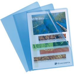 L-mappen hetzel 56112e blauw pvc a4