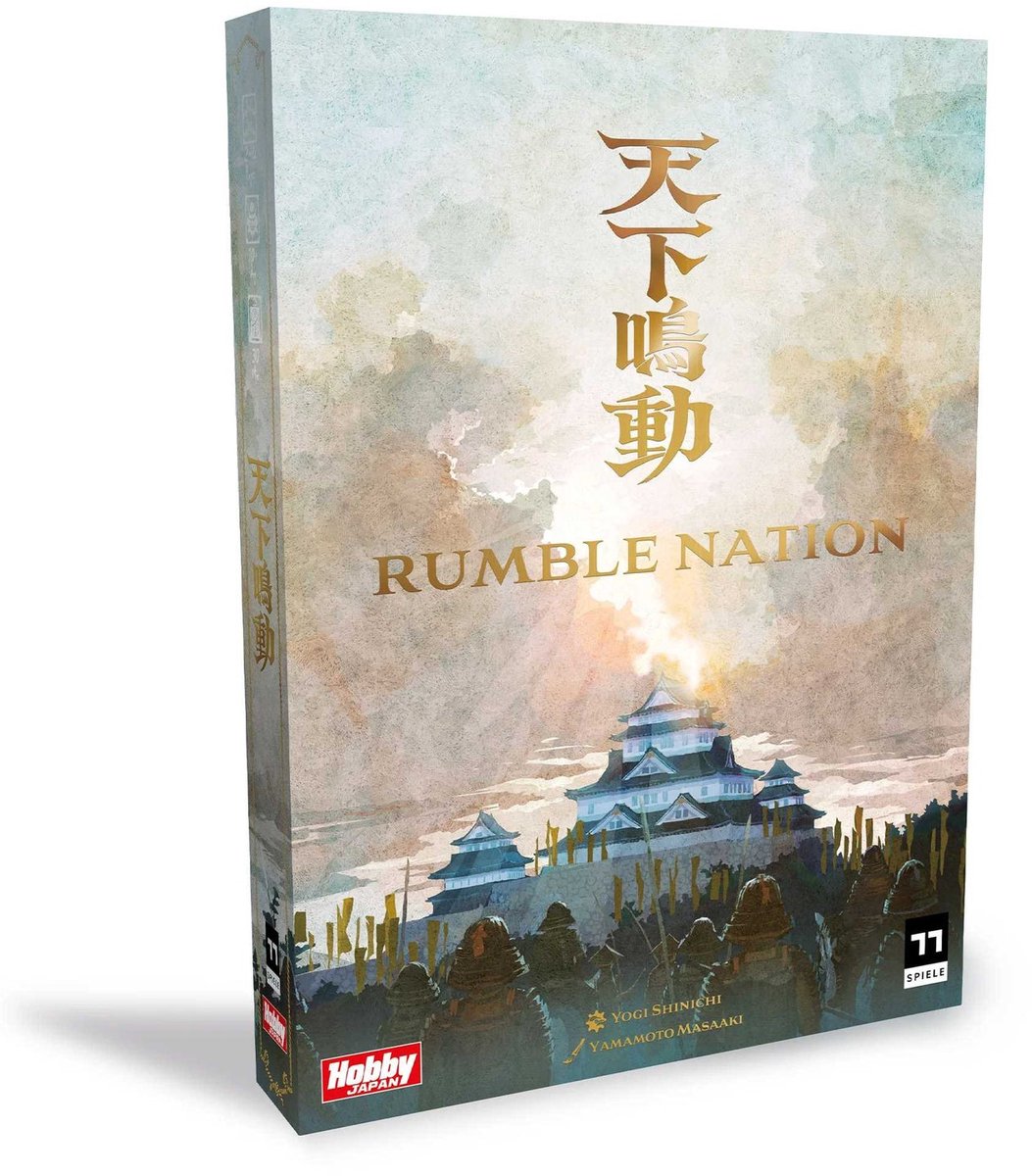 Asmodee Brettspiel Rumble Nation Strategie und Abenteuer für 2–4 Spieler.