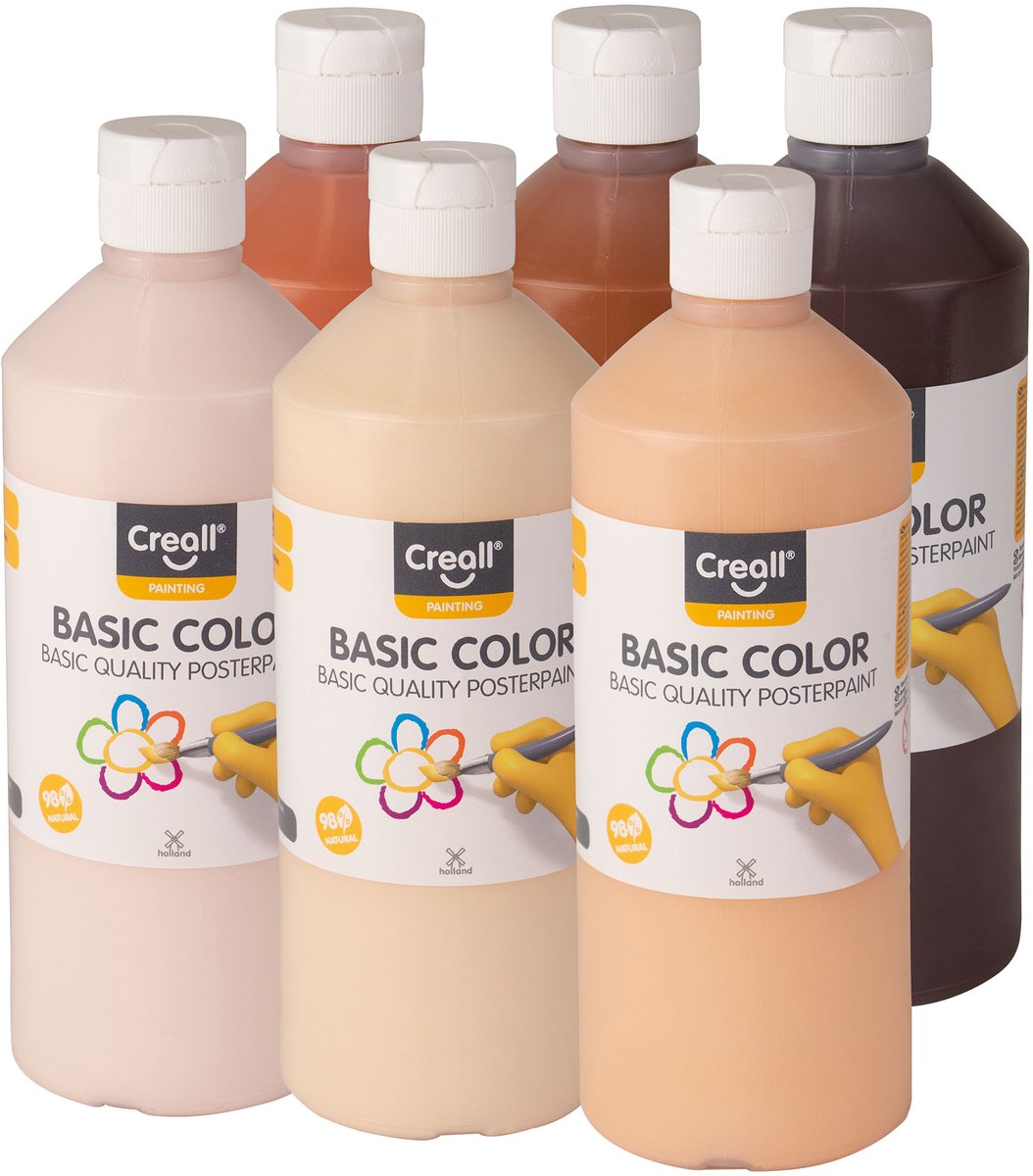 Creall Schulmalset Colors of the World, 6x500ml