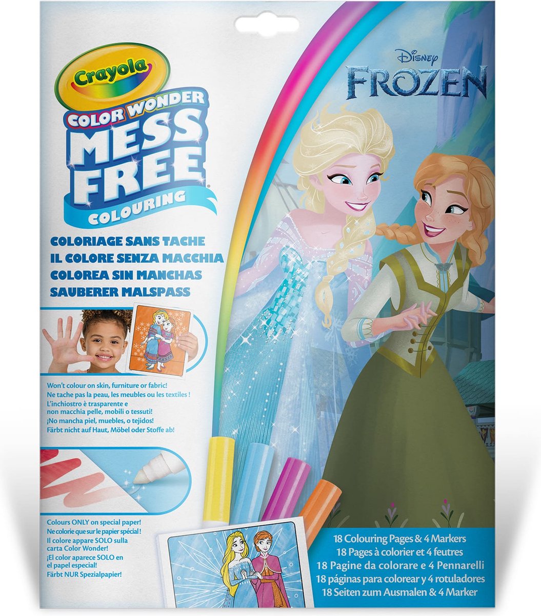 Crayola – Farbwunder – Malbuch – Disney Frozen – Malseiten und Marker