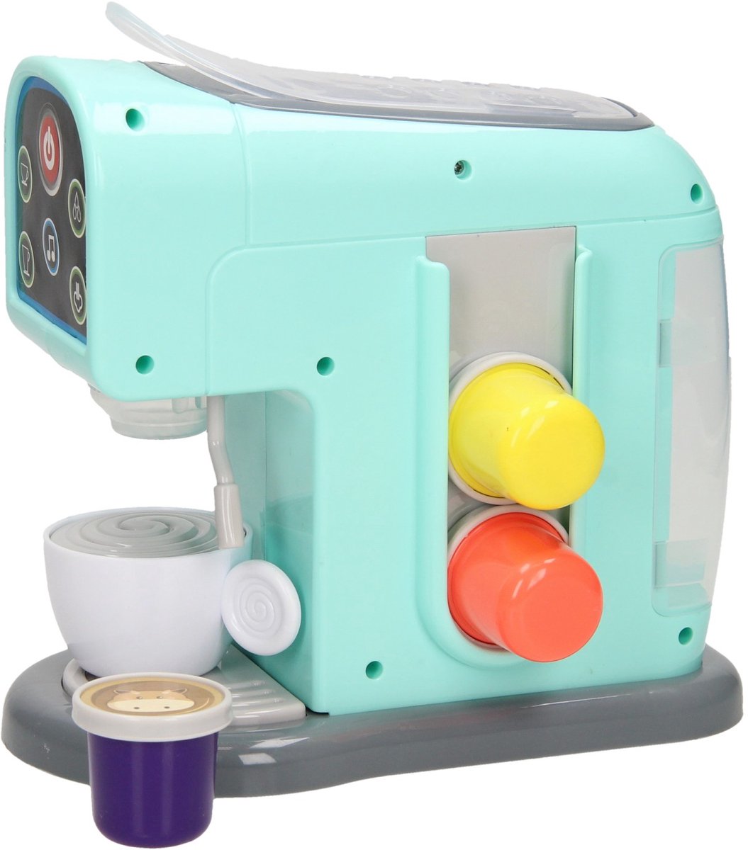 Spielzeugkaffeemaschine mit Tassen
