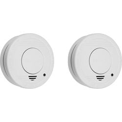 Smartwares 10.048.28 – Rauchmelder 2 Stück 85 dB – 1 Jahr Batterie, 10 Jahre Sensor – TÜV-zertifiziert – Brandmelder