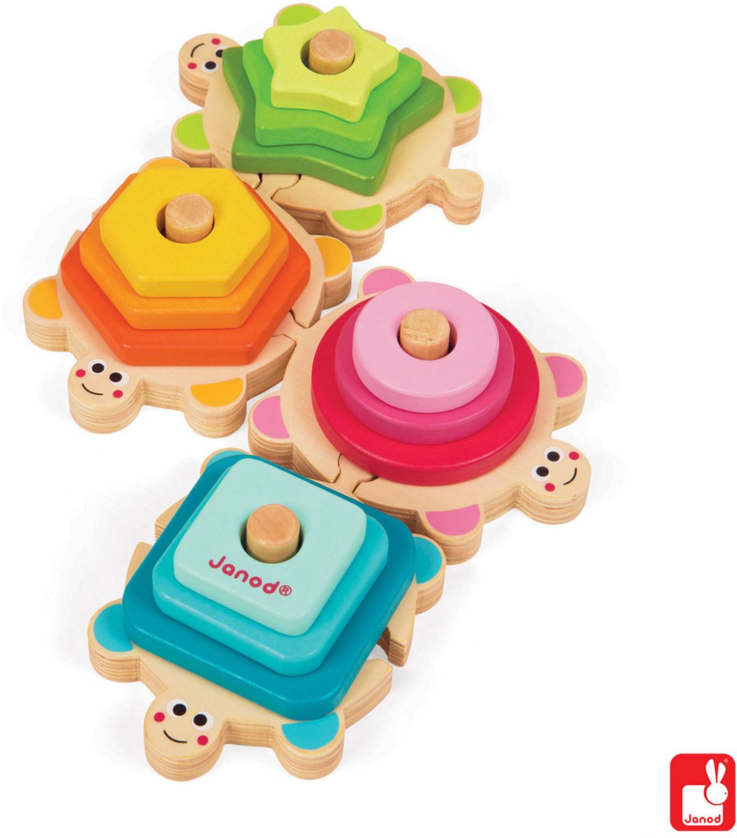 Janod - Puzzle - Stapel Schildkröten