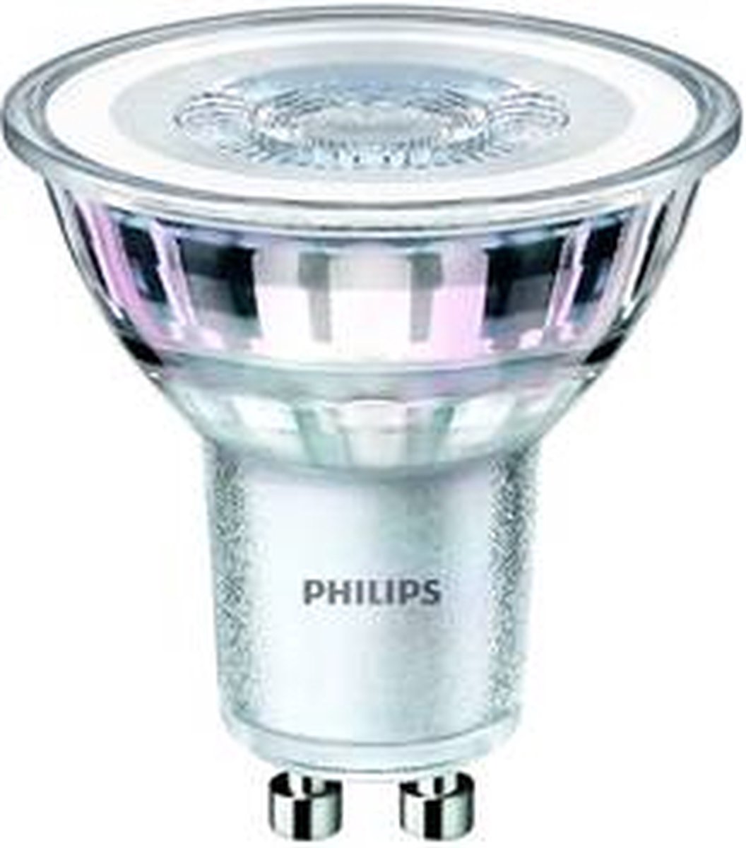 Philips led spot gu10 4.6w 2700k 355lm 230v - 3-pack - warm wit