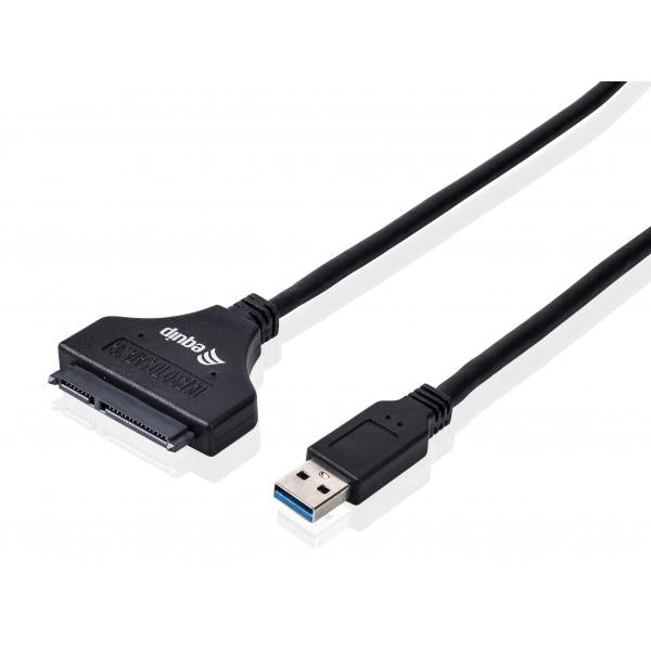 Equip 133471 USB3.0-zu-SATA-Adapter, männlich männlich, 0,5 m, schwarz