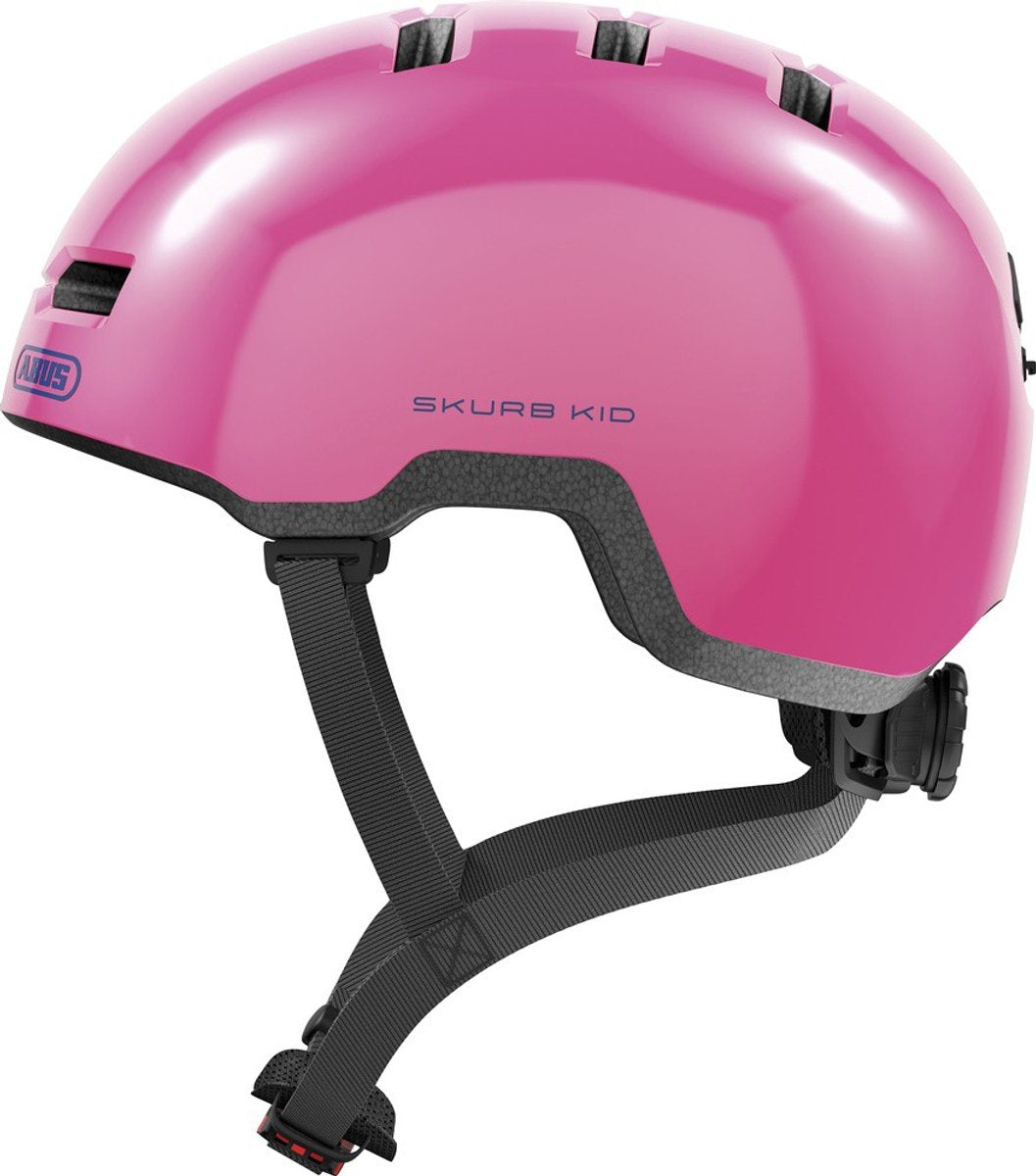 Abus Skurb Kid - Fahrradhelm - Kinder glänzend rosa m (50 - 55 cm)