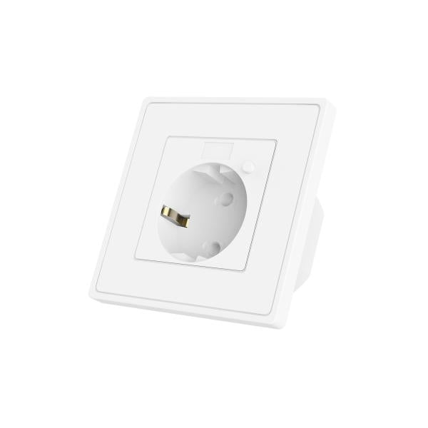 Woox r4054 intelligente Einbausteckdose mit Tuya-Stromversorgung, 16 A, 3680 W, WLAN, weiß