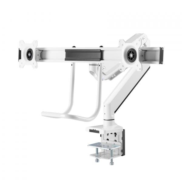 Neomounts NM -D775DXWHITE Flat -Screen -TV -Schreibtischhalterungsklemme 8 kg, 10 - 32, 100x100 mm, WHI