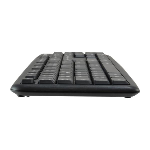 Equip 245200 kabelgebundene Tastatur- und Mauskombination, deutsches Layout, USB, QWERTZ, 105 Tasten, 1000 dpi, schwarz