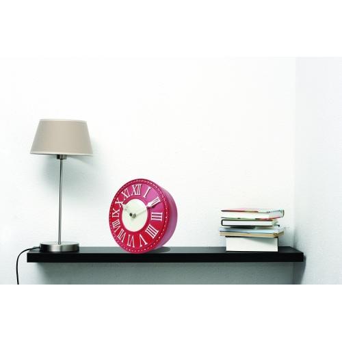 Nexttime Uhr 5187ro London Tisch, ø16 cm, Wand, rot weiß