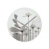 Nexttime-Uhr 8088 Gras, ø43 cm, Wand, grau