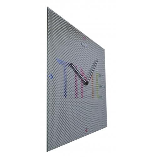 Nexttime Uhr 8165 Mystery - Zeit, 43x43 cm, Wand, Metall