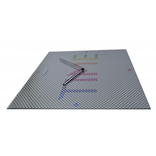 Nexttime Uhr 8165 Mystery - Zeit, 43x43 cm, Wand, Metall