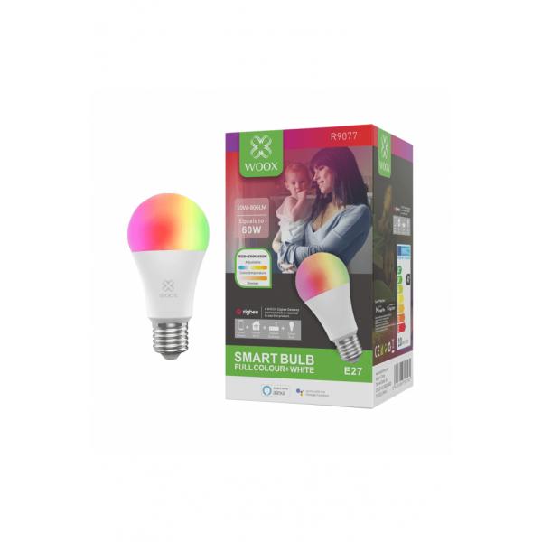 Woox R9077 ZigBee Smart RGB LED-Glühbirne, WLAN, E27, CCT, Amazon Alexa Google Assistant