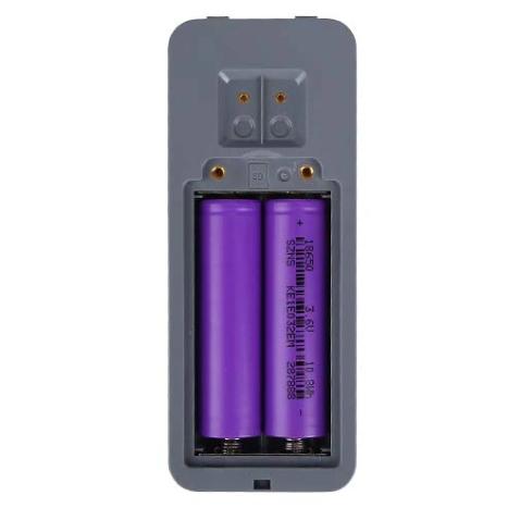 Woox r18650 ist ein Set aus 2 wiederaufladbaren Lithium-Ionen-Batterien vom Typ 18650