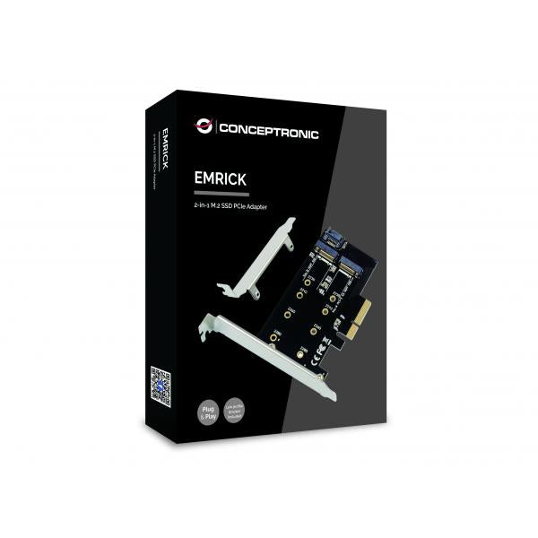 Conceptronic emrick05b m.2 NVME SSD-Adapter, PCIe 3.0, m.2, passiv, China, 32 Gbit/s