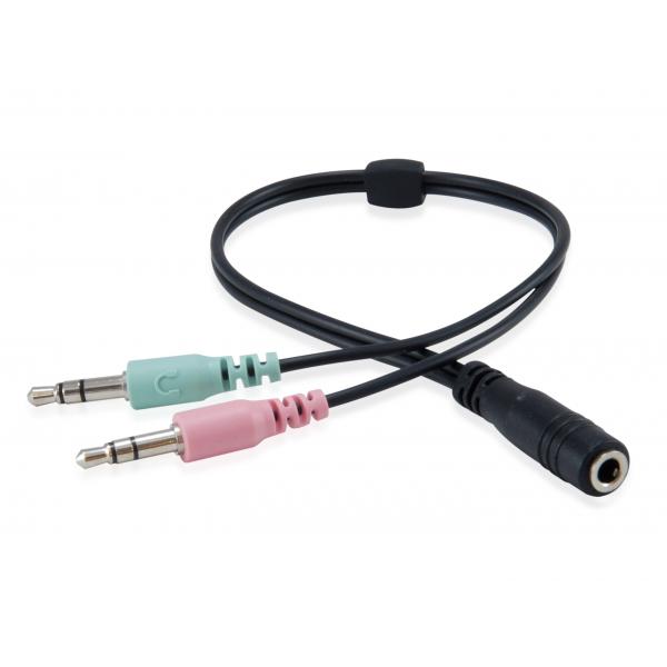 Equip 245302 Chat-Headset, 3,5 mm, Kopfbügel, Anrufe, Musik, binaural, drehbar, schwarz