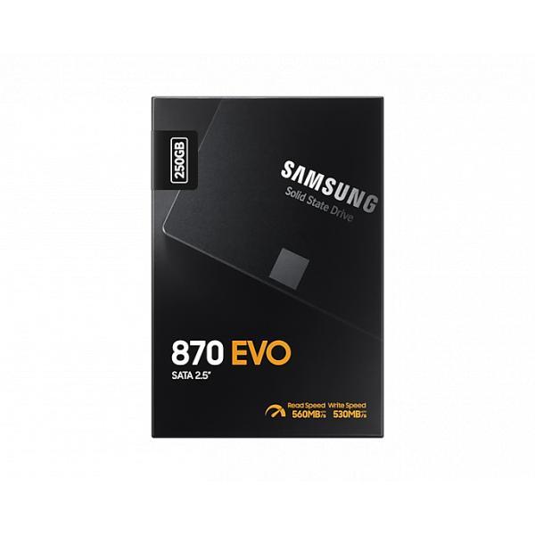 Samsung mz-77e1t0b 870 evo SSD, 1 TB, 2,5, SATA3, 6 Gbit/s, 3D V-NAND, 560 550 MB s, 512 MB DDR4