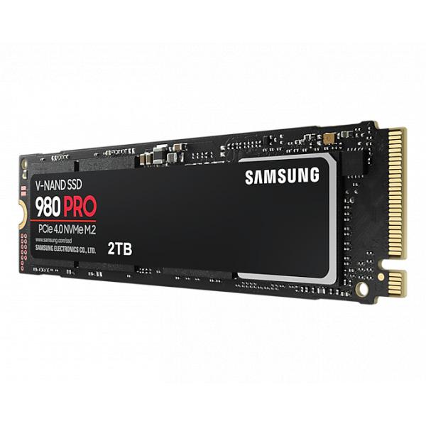 Samsung mz-v8p2t0bw 980 pro SSD, 2000 GB, M.2 NVME, PCIe 4.0, 7000 5100 MB/s, 100.000 Iops