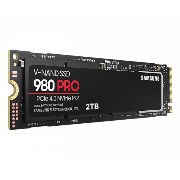 Samsung mz-v8p2t0bw 980 pro SSD, 2000 GB, M.2 NVME, PCIe 4.0, 7000 5100 MB/s, 100.000 Iops