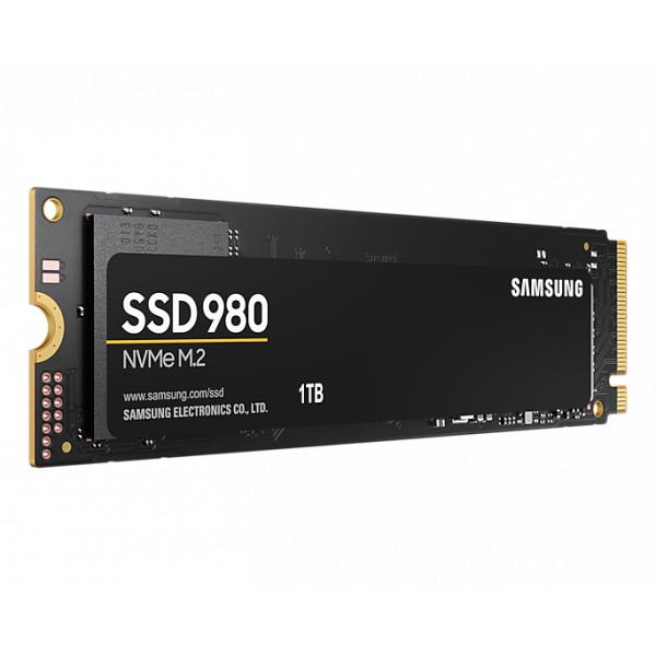 Samsung mz-v8v1t0bw 980 SSD, 1 TB, NVMe M.2, PCLE 3.0, 3500 3000 MB s, 480.000 500.000 IOPS