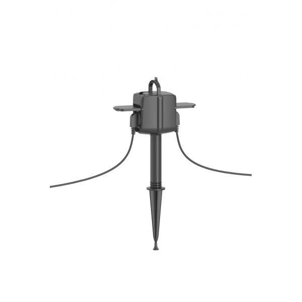 Woox R6079 smarte Zwei-Wege-Außensteckdose, WLAN, 2x Schuko, IP44, 3680W, 16A