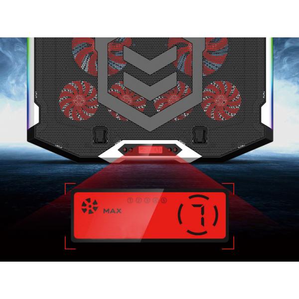 Conceptronic thyia01b thyia ergo 6-Lüfter-Gaming-Laptop-Kühlständer, 17 43,2 cm, 6 Stk. Tasten,