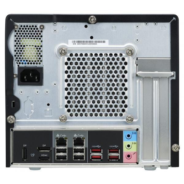Shuttle SH570R8 Black XPC Slim Cube PC Barebone, 13L Größe, LGA1200, 4x DDR4, Dimm, Wi-Fi 5, 500 W