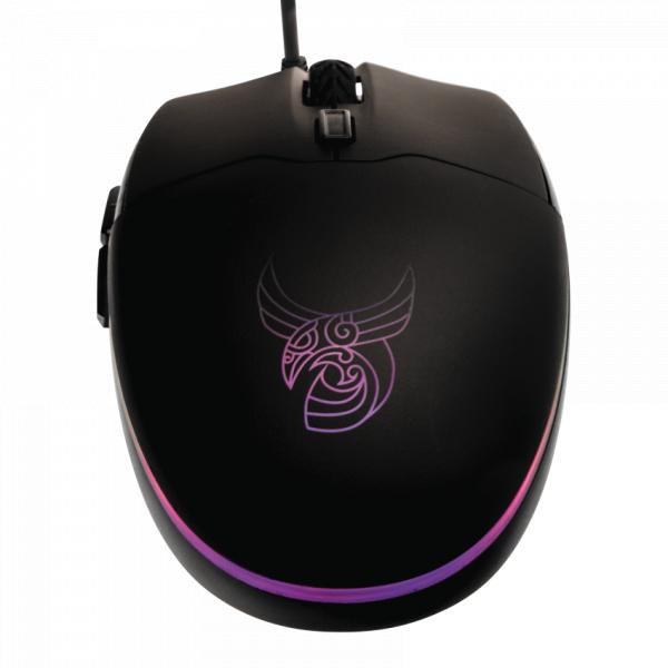 L33t Gaming 160398 Hofud kabelgebundene RGB-Gaming-Maus, 6 Tasten, 3200 dpi, USB
