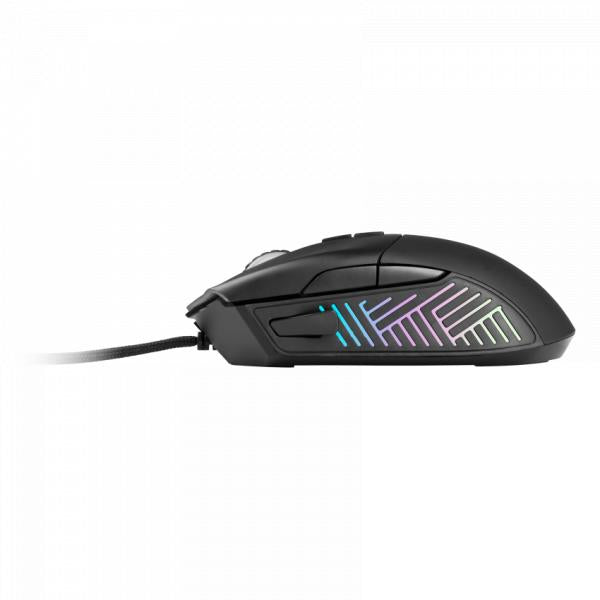 L33t Gaming 160383 Gungnir Gaming-Maus. 8 Tasten, 16.000 dpi, ergonomisch, RGB