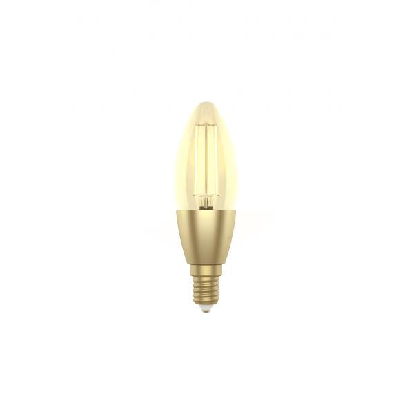 Woox R5141 Smart Candle C37-Filament-LED-Glühbirne, WLAN, E14, 4,9 W, 470 lm, warmweiß 2700 K