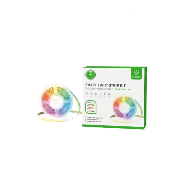 Woox R5149 Smart LED Strip Kit + Musikfunktionen, WLAN, 210 lm, 24 W, 3000k ~ 6500k, 1,5m