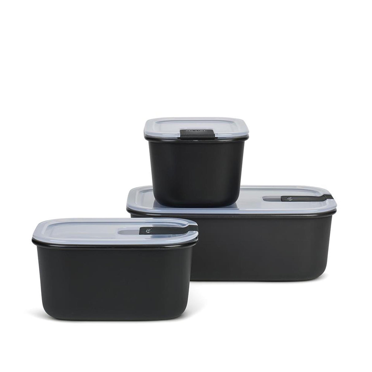 Mepal Frischhaltedosen Easyclip 3-teilig schwarz