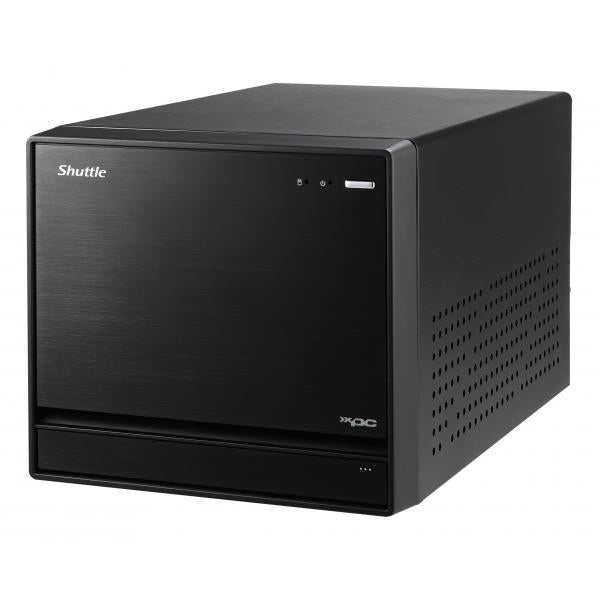 Shuttle SW580R8 Schwarzer XPC Cube PC Barebone, LGA1200, Intel, 4x DDR4, Dimm, M.2, 500W 80+ Gold