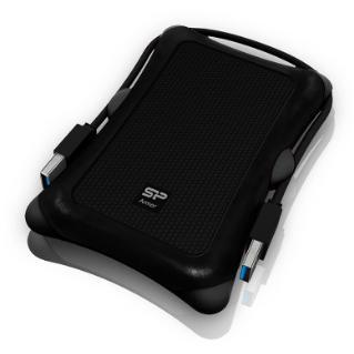 Silicon Power sp020tbphda30s3a Armor A30 tragbare Festplatte, 1 TB, USB 3.2 Gen 1, stoßfest, schwarz, Mil-Std