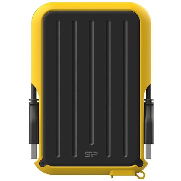 Silicon Power sp010tbphd66ss3y Armor A66 tragbare Festplatte, 1 TB, USB3.2 Gen 1, gelb, Zertifikat