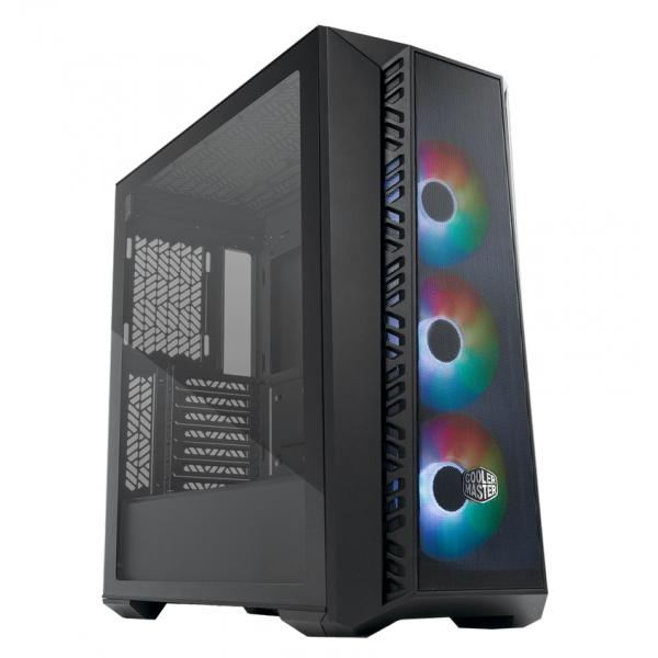 Cooler Master MB520-kgnn-s00 Masterbox 520 Mesh, rot, ATX, Midi, durchgehendes transparentes Fenster