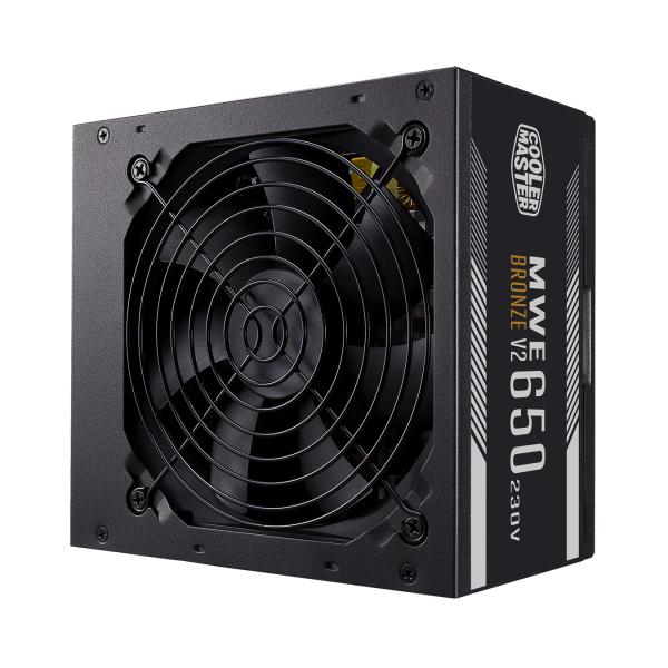 Cooler Master MPE-6501-ACABW-BEU MWE 650 Bronze V2, ATX, 650 W, DC-zu-DC + LLC, 88 %, 120 mm, schwarz