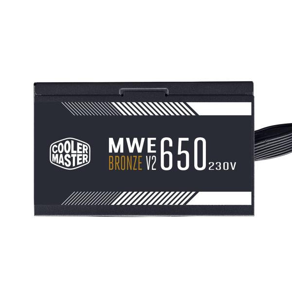 Cooler Master MPE-6501-ACABW-BEU MWE 650 Bronze V2, ATX, 650 W, DC-zu-DC + LLC, 88 %, 120 mm, schwarz