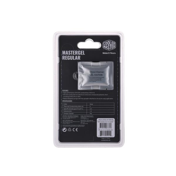 Cooler Master mgx-zosg-n15m-r2 Mastergel Regular, 1,5 ml, 5 W m-k, grau
