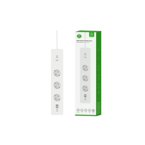 Woox R6132 Smart Power Strip EU, Schucko, 3680 W, 16 A, Eee 802.11b G N WiFi Bluetooth 4.2